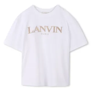T-shirt blanc beige pour garçons