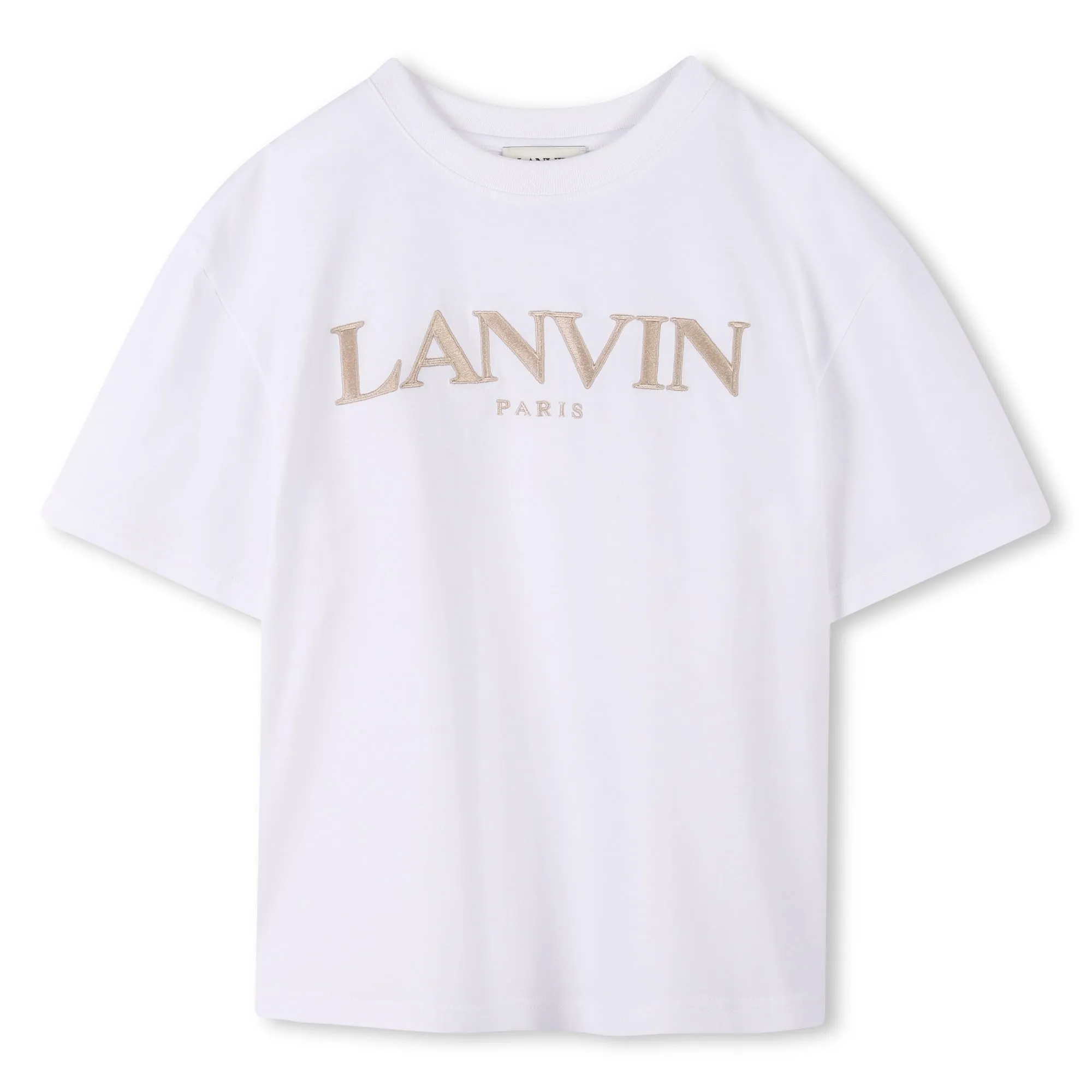 T-shirt blanc beige pour garçons