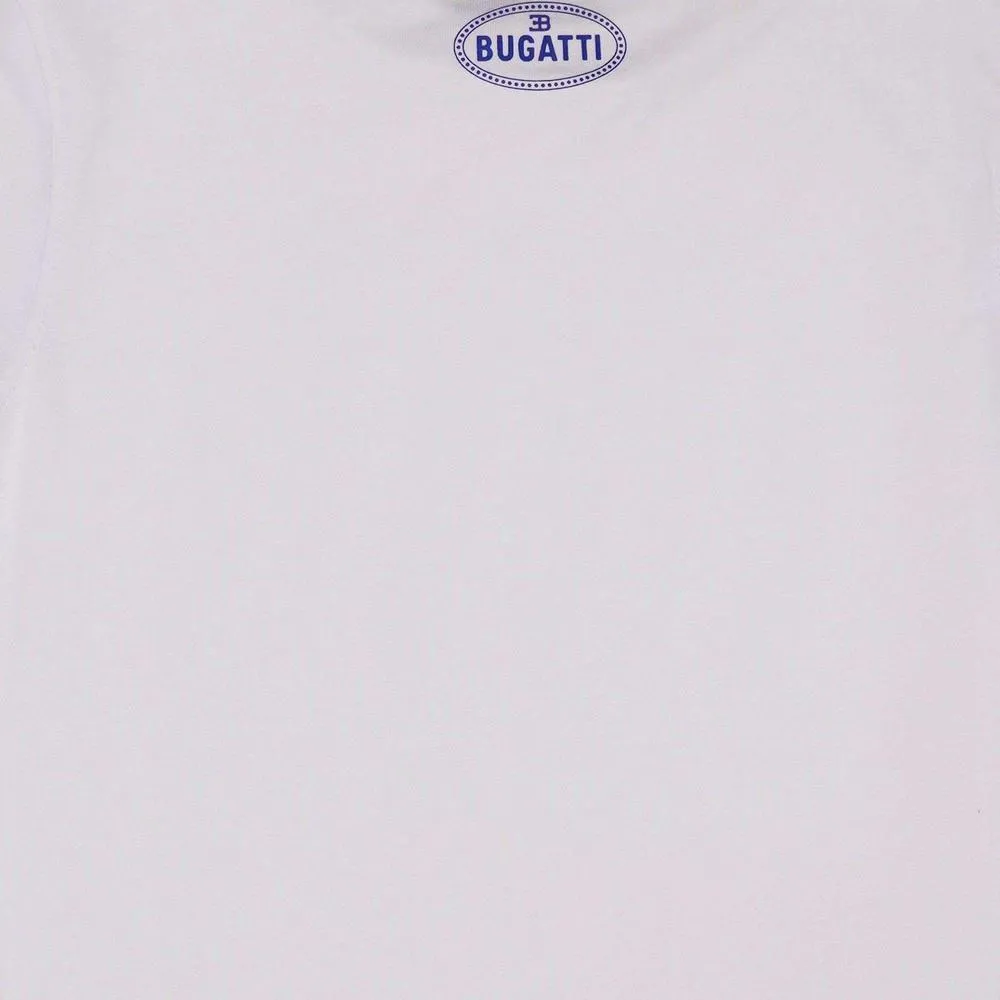 T-shirt blanc pour garçons avec imprimé carrousel de voitures