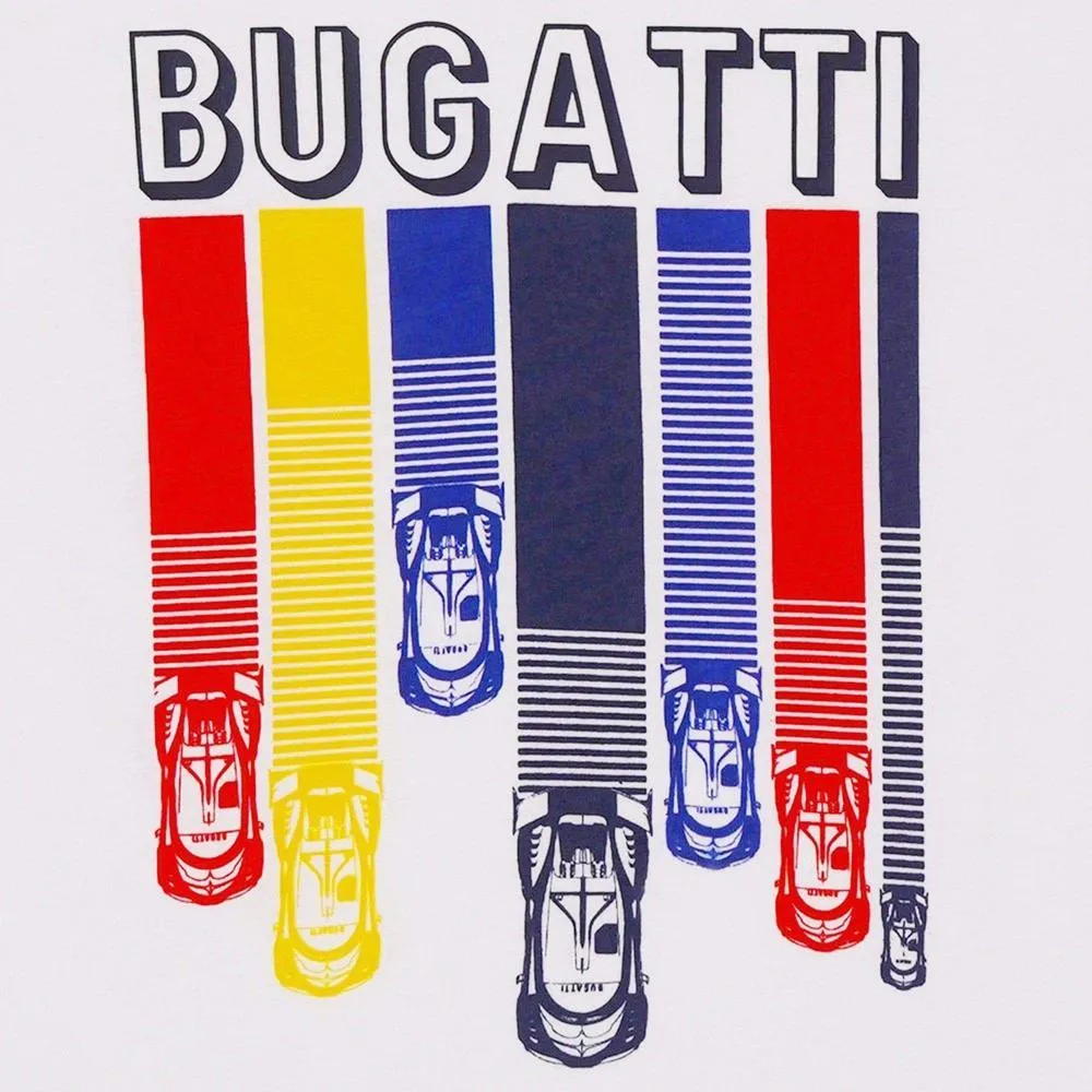 T-shirt blanc 'Course de voitures' pour garçons