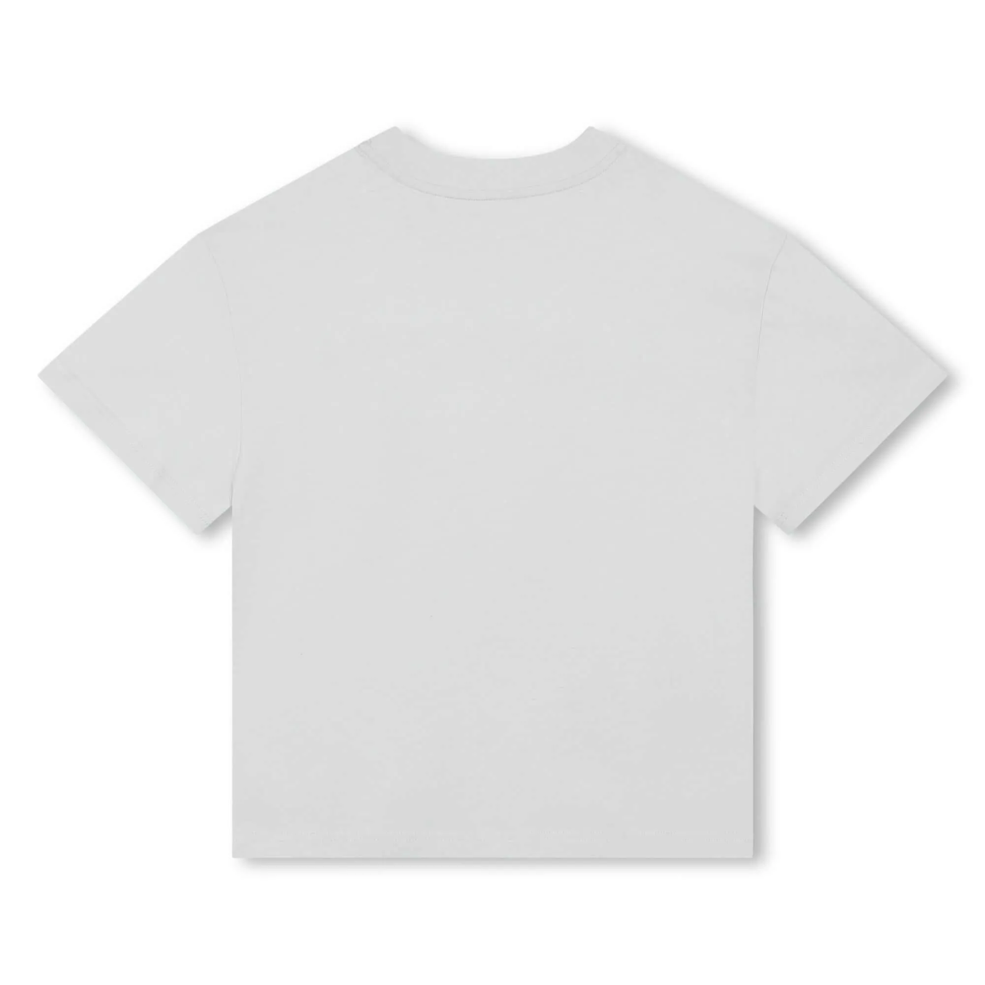 T-shirt en coton blanc avec logo pour garçons
