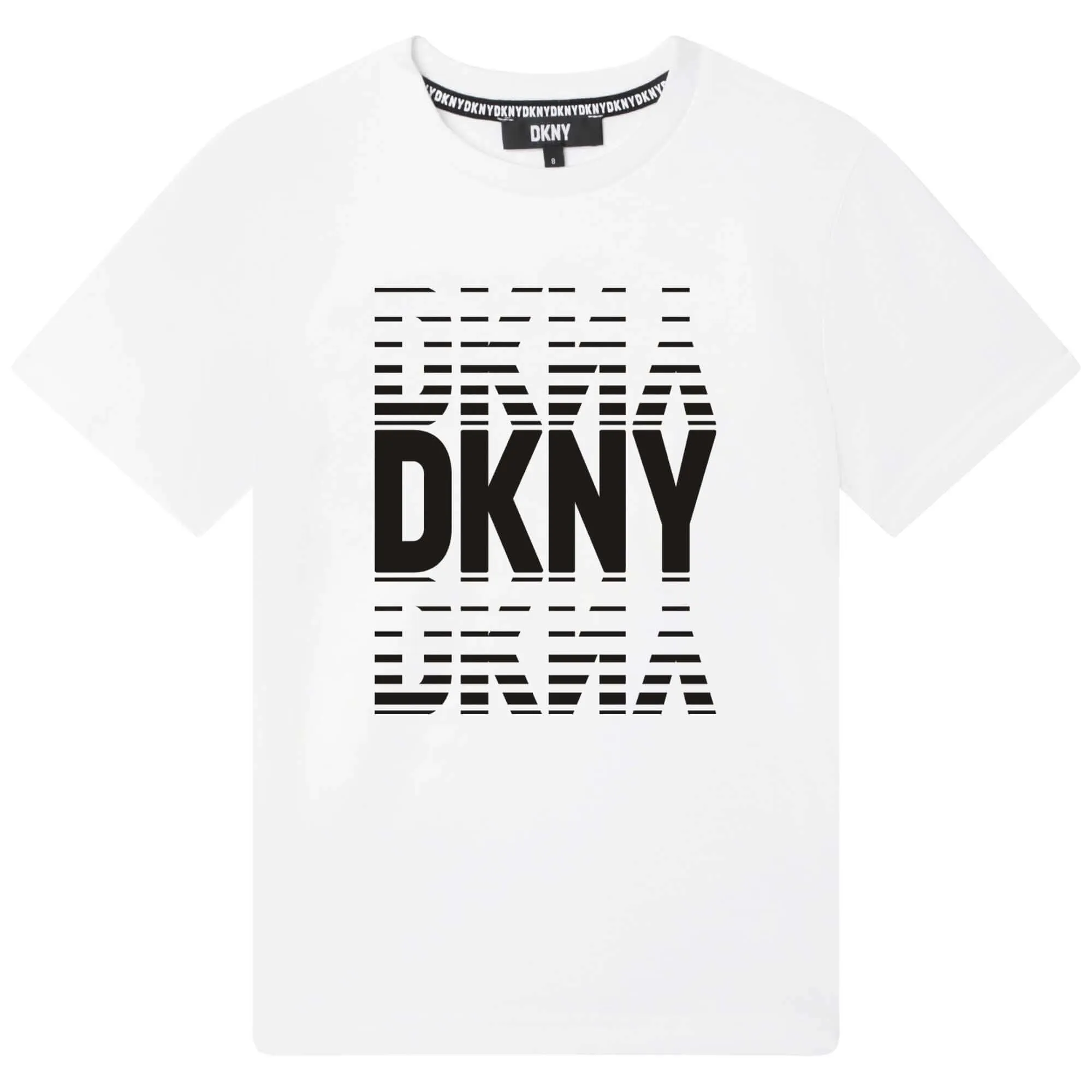 T-shirt en coton blanc pour garçons avec logo