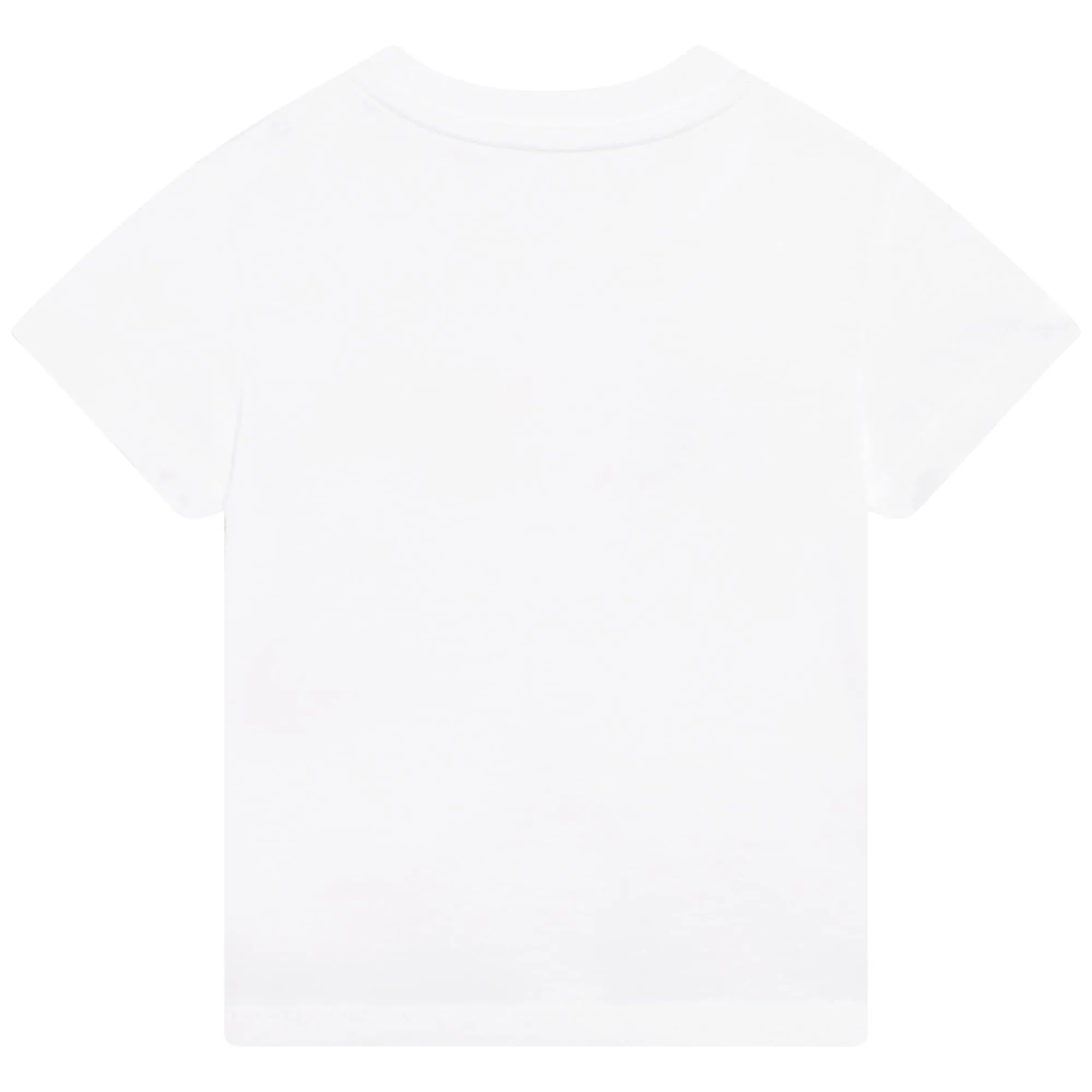 T-shirt en coton blanc avec logo pour garçons