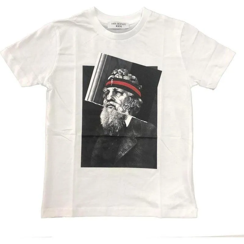 T-shirt graphique blanc pour garçons