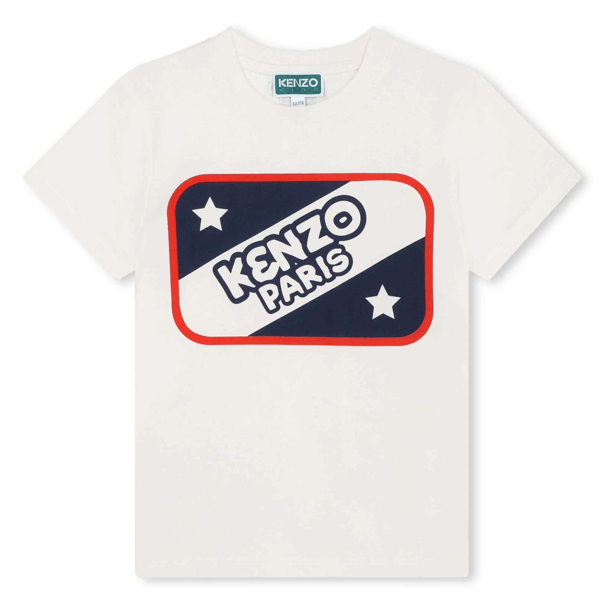 T-shirt Kenzo Paris Star Blanc pour Garçons