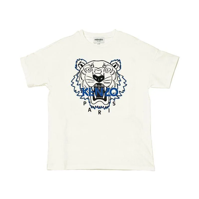 T-shirt Kenzo Tiger Blanc pour Garçons
