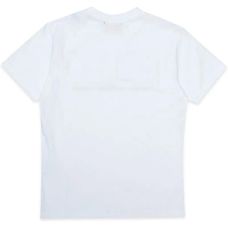 T-shirt pour garçons blanc à motif imprimé