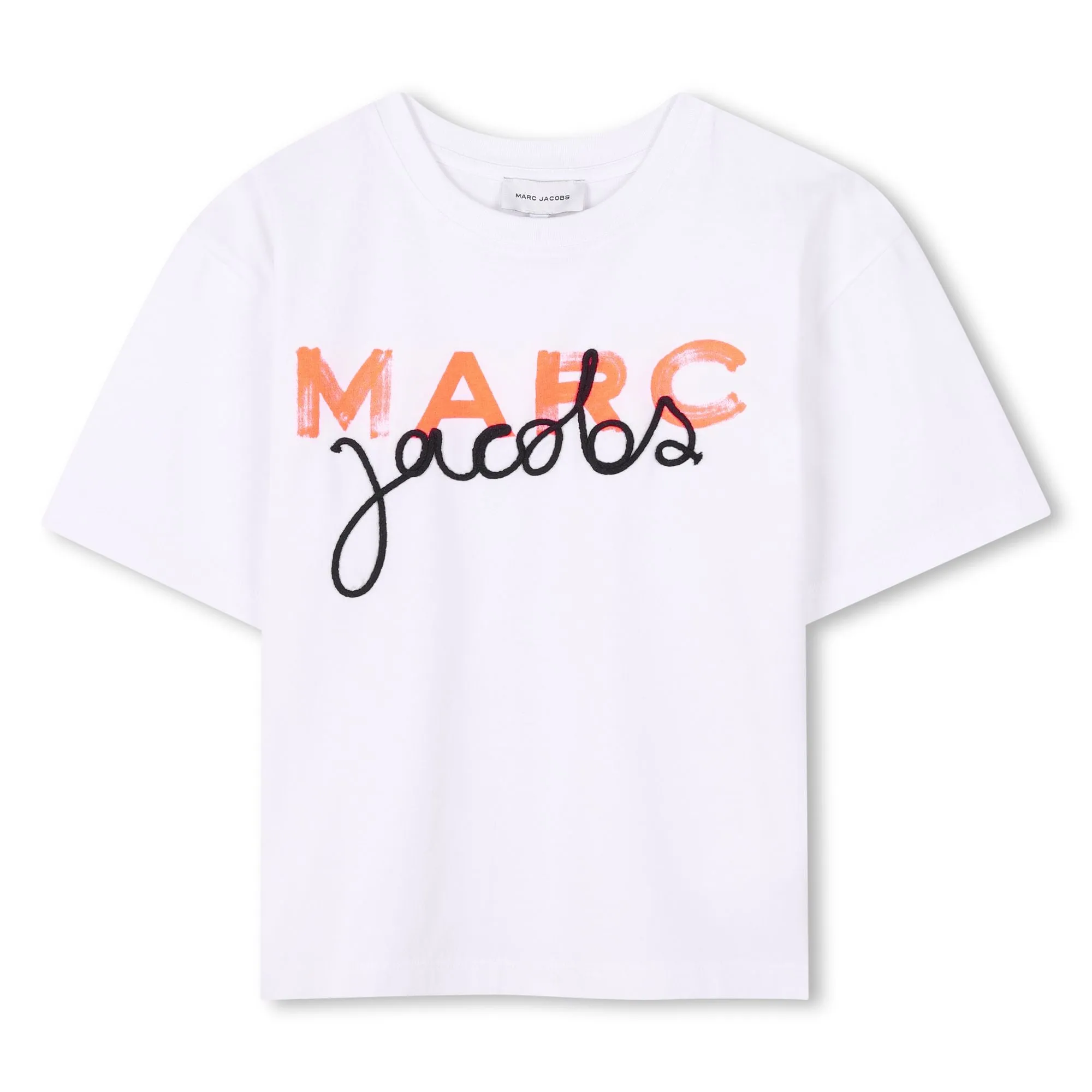 T-shirt blanc pour garçons avec logo