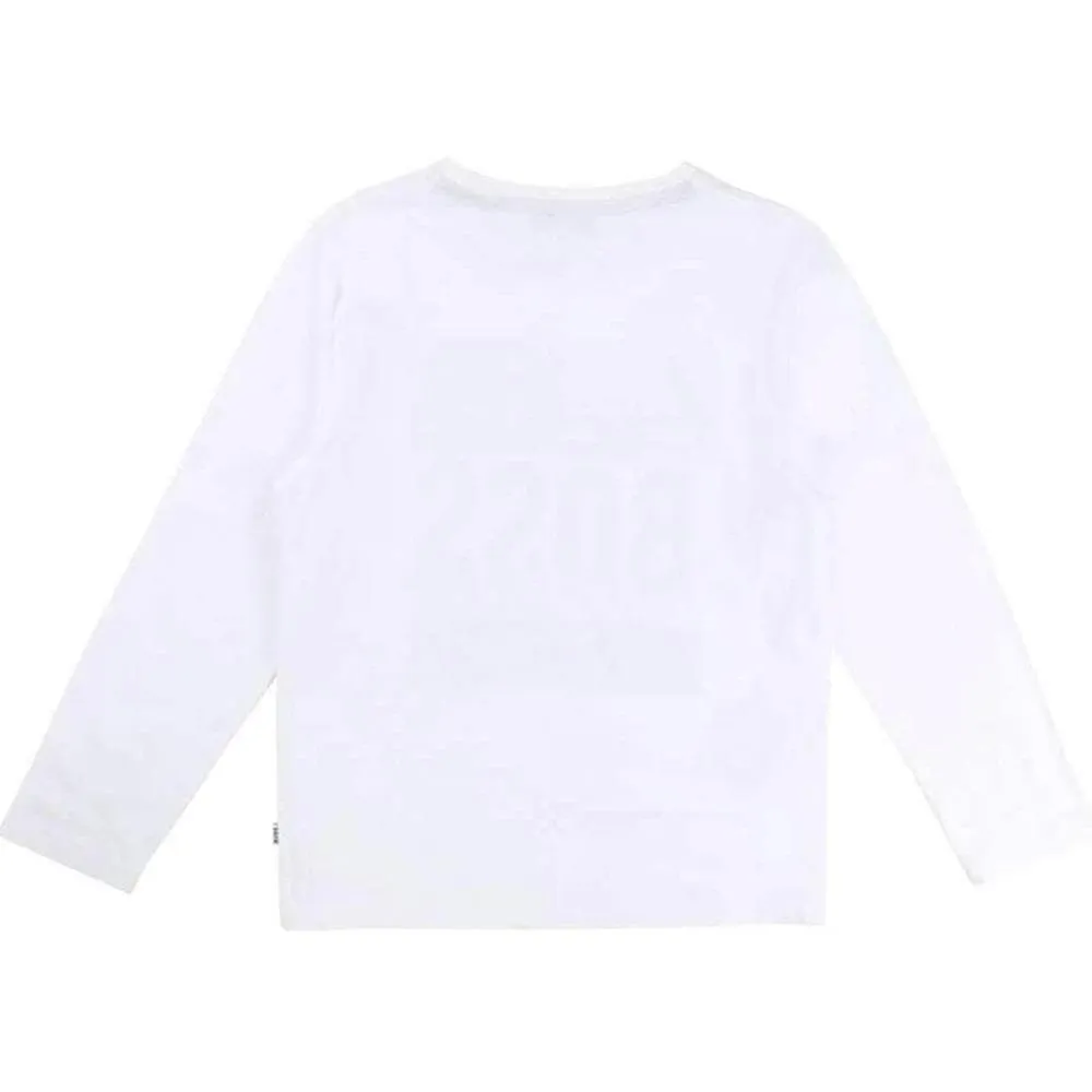 T-shirt à manches longues blanc pour garçons