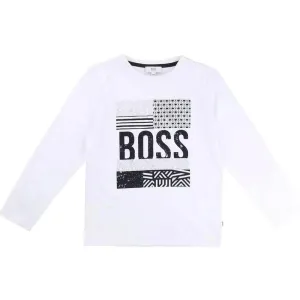 T-shirt à manches longues blanc pour garçons
