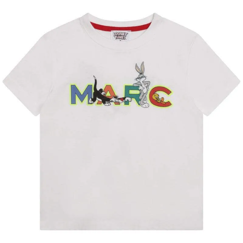 T-shirt blanc Looney Tunes pour garçons