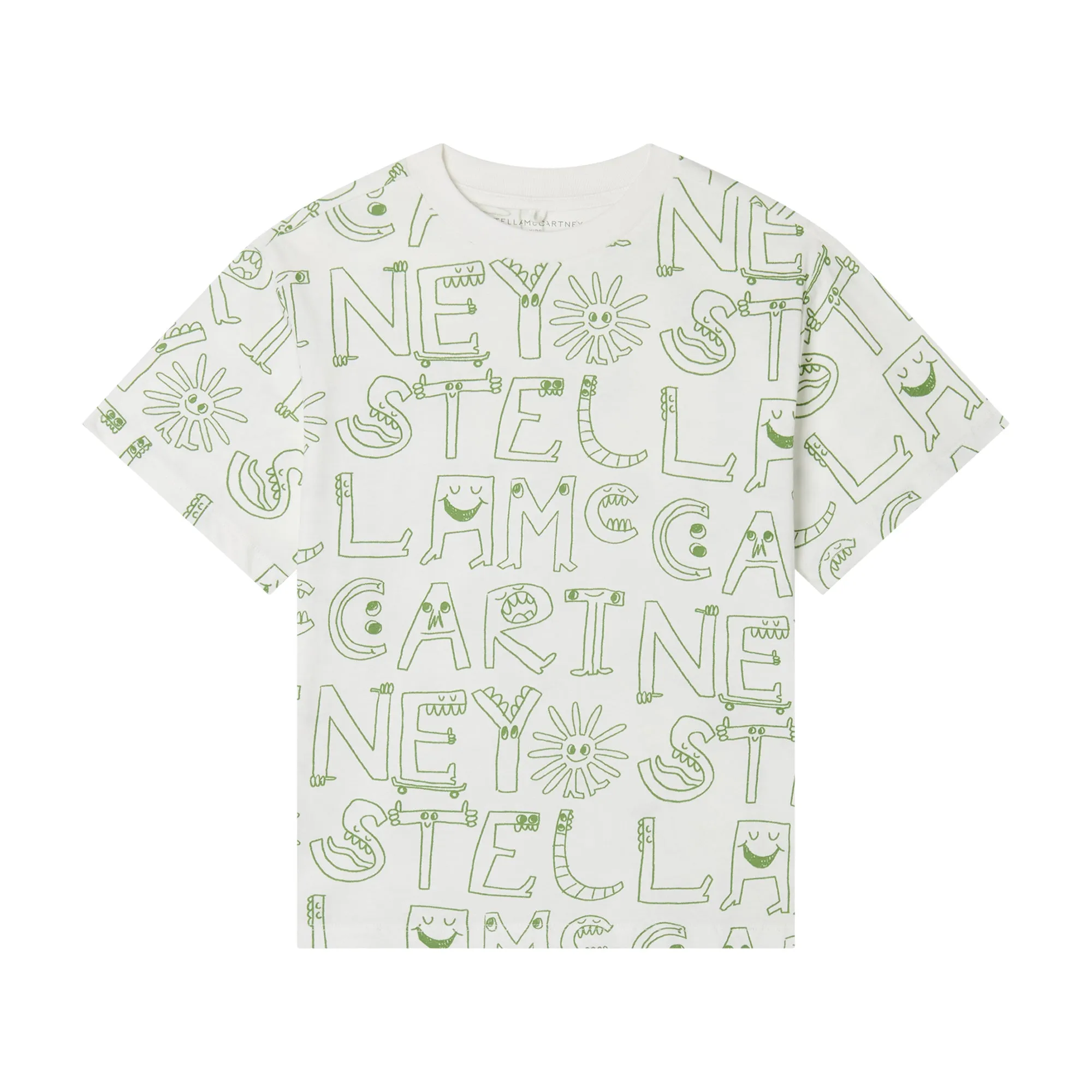 T-shirt Monster Blanc pour Garçons