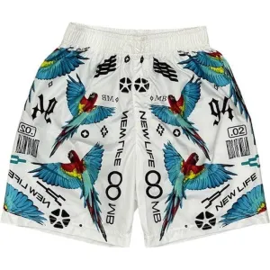 Short de bain New Life blanc pour garçons