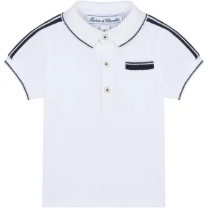 Polo Blanc pour Garçons