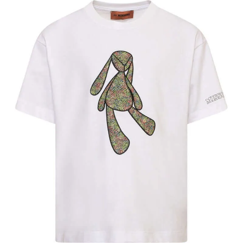 T-shirt graphique Blanc Lapin pour garçons
