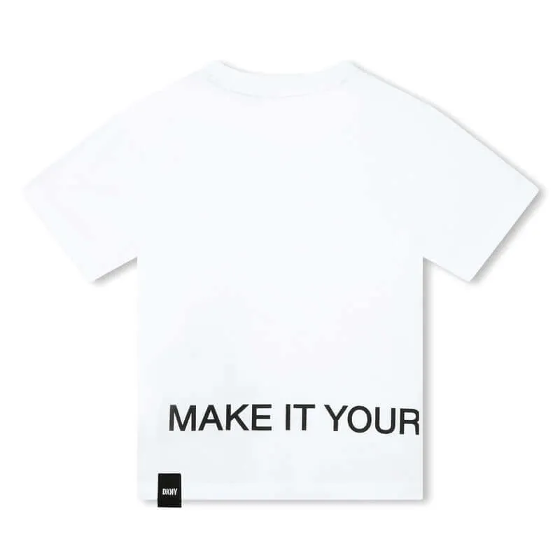 T-shirt à manches courtes blanc pour garçons