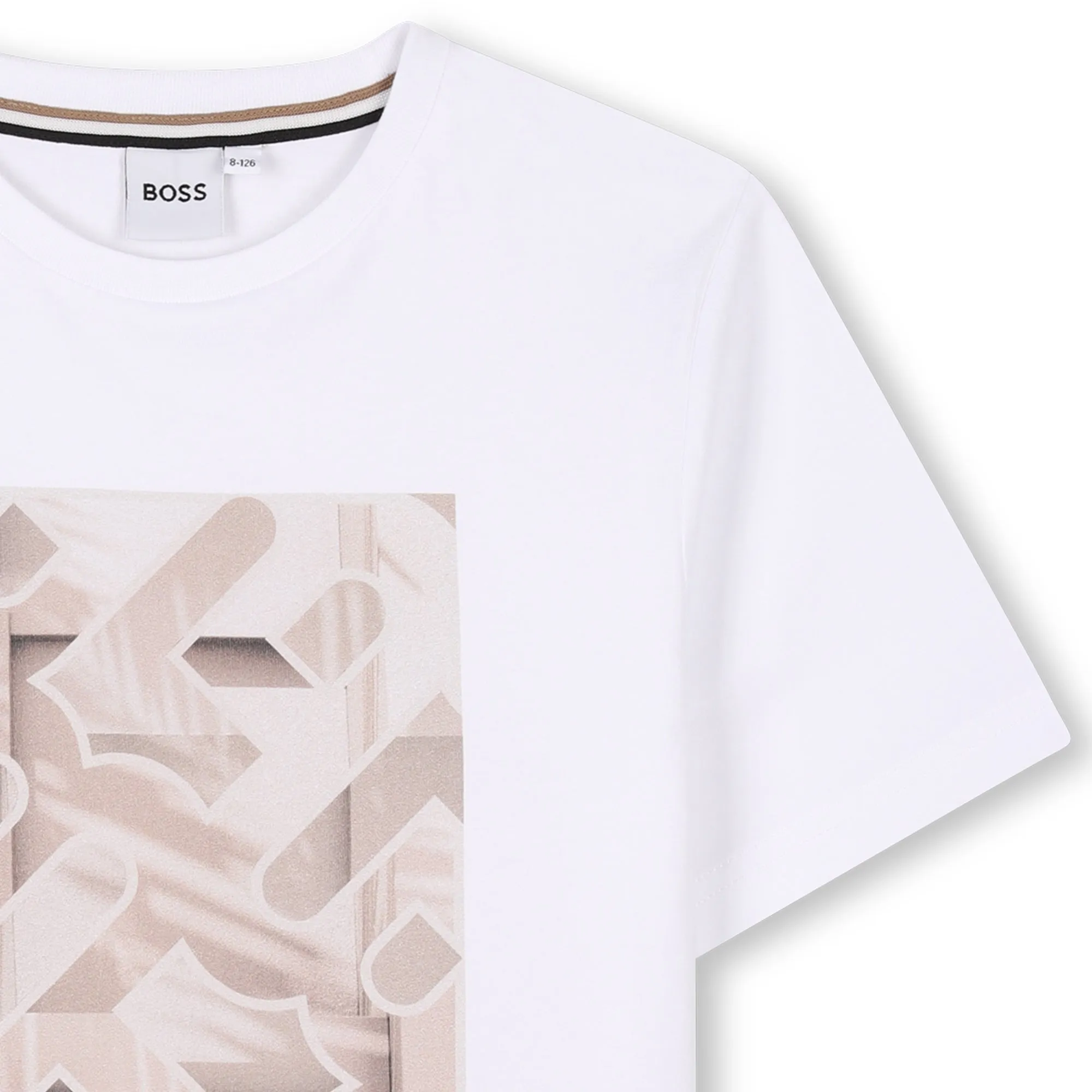 T-shirt à manches courtes blanc pour garçons