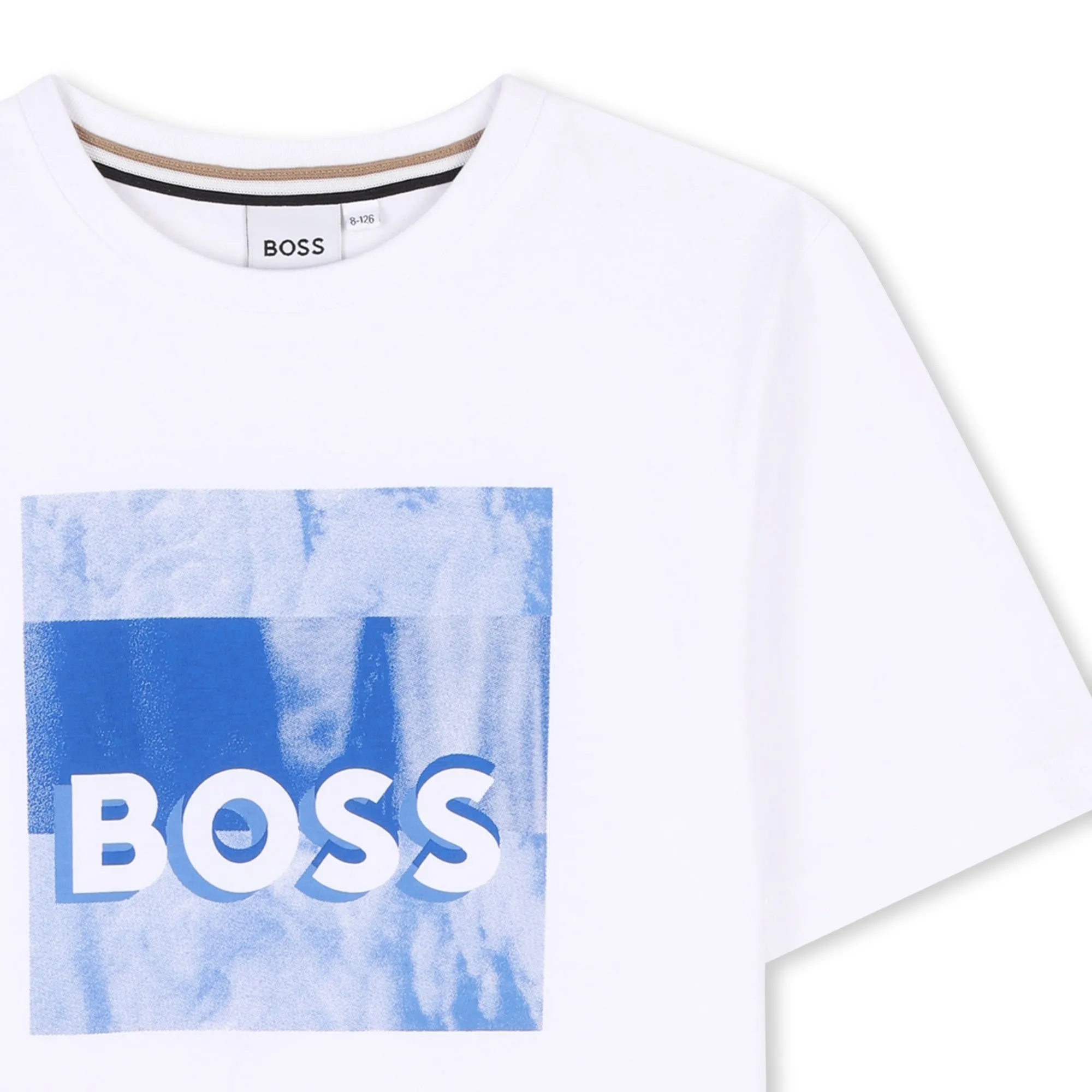 T-shirt à manches courtes blanc pour garçons