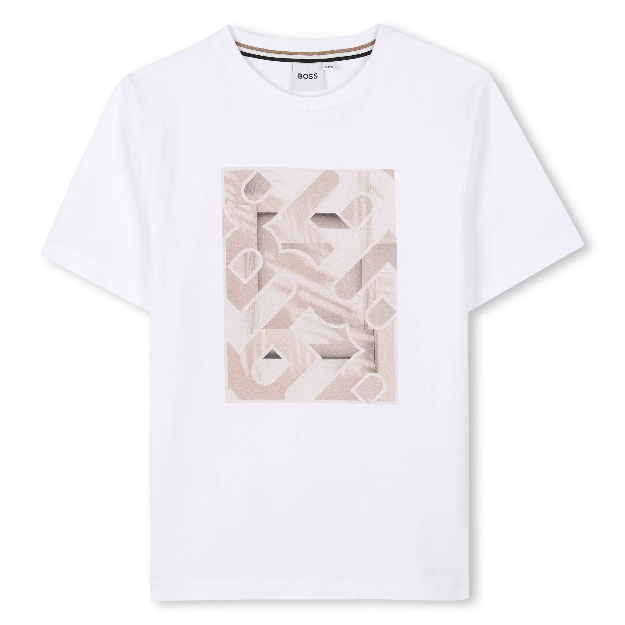 T-shirt à manches courtes blanc pour garçons