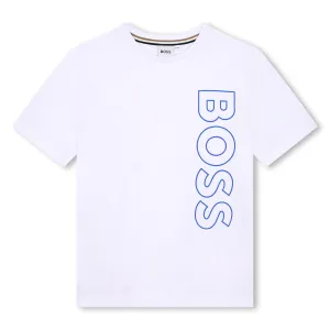 T-shirt à manches courtes blanc pour garçons
