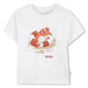 T-shirt à manches courtes blanc pour garçons