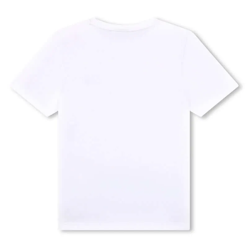 T-shirt à manches courtes blanc pour garçons