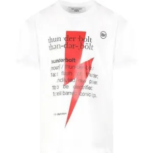 T-shirt pour garçons Thunderbolt texte blanc