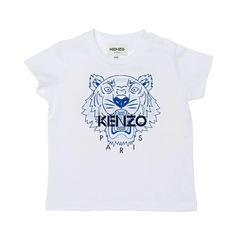 T-shirt pour garçons à motif tigre blanc