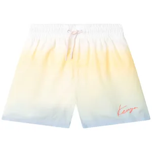 Short de bain pour garçons jaune et bleu