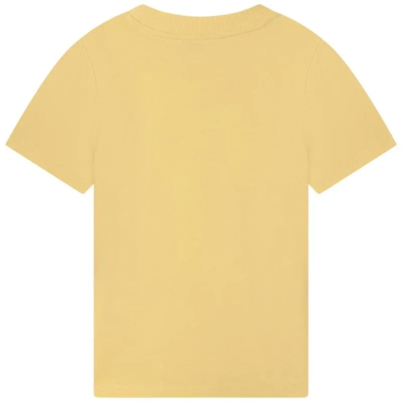 T-shirt en coton éléphant jaune pour garçons