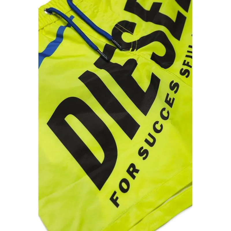 Short jaune avec logo pour garçons