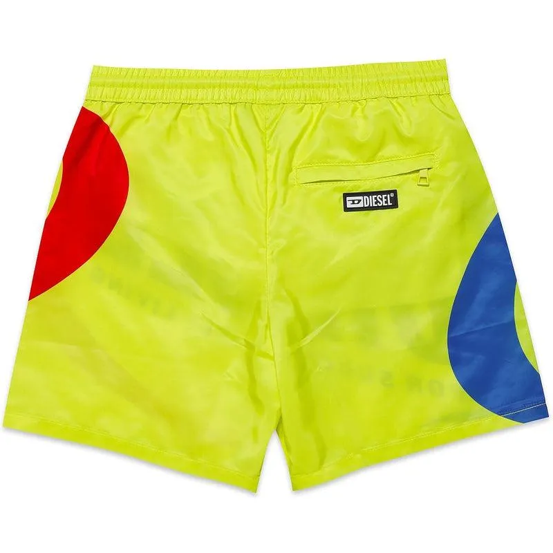 Short jaune avec logo pour garçons