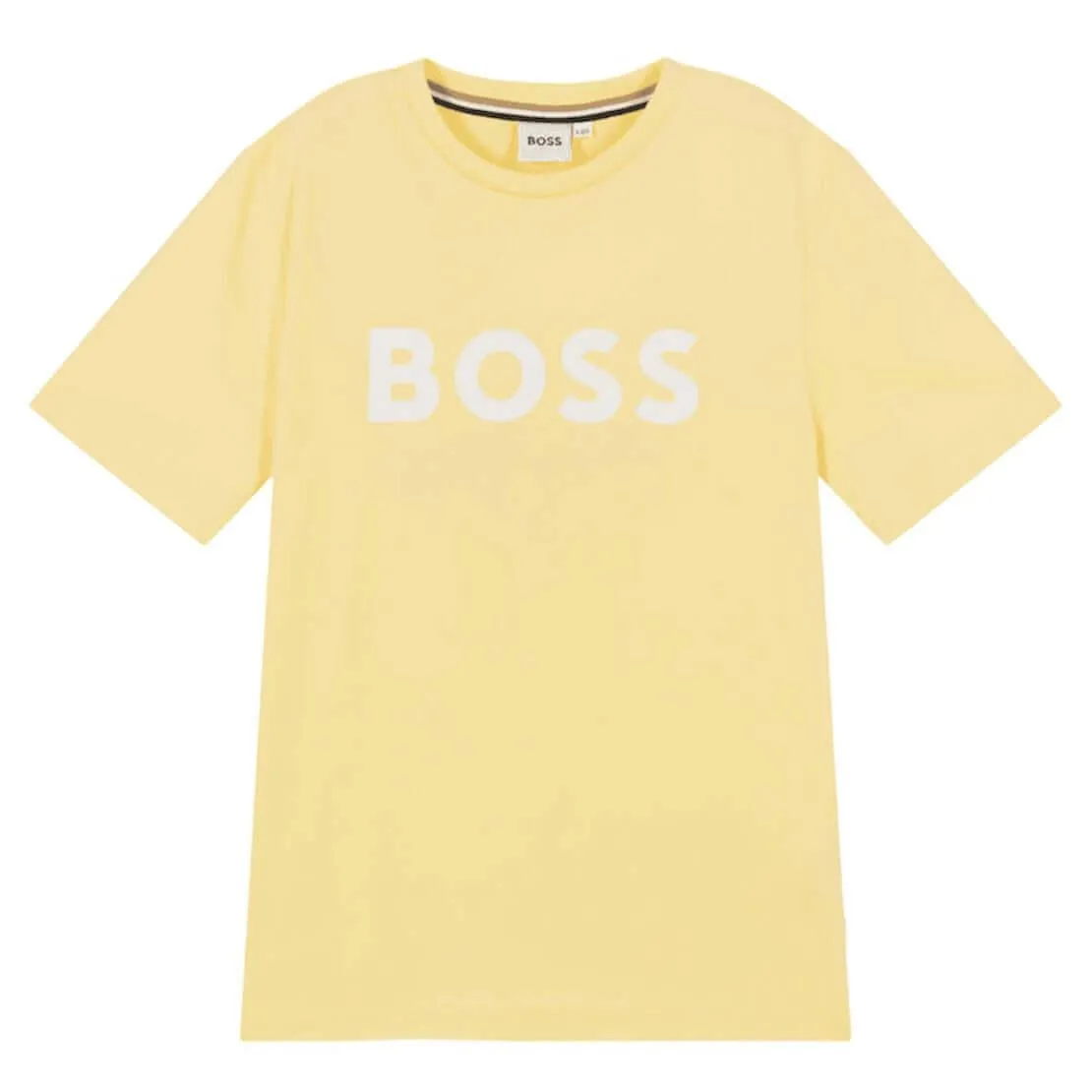 T-shirt à logo jaune pour garçons