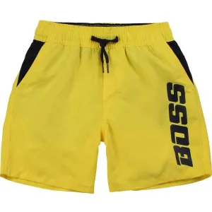 Short de bain jaune pour garçons
