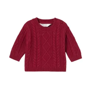 Pull à torsades - Cerise par Mayoral - VENTE FINALE