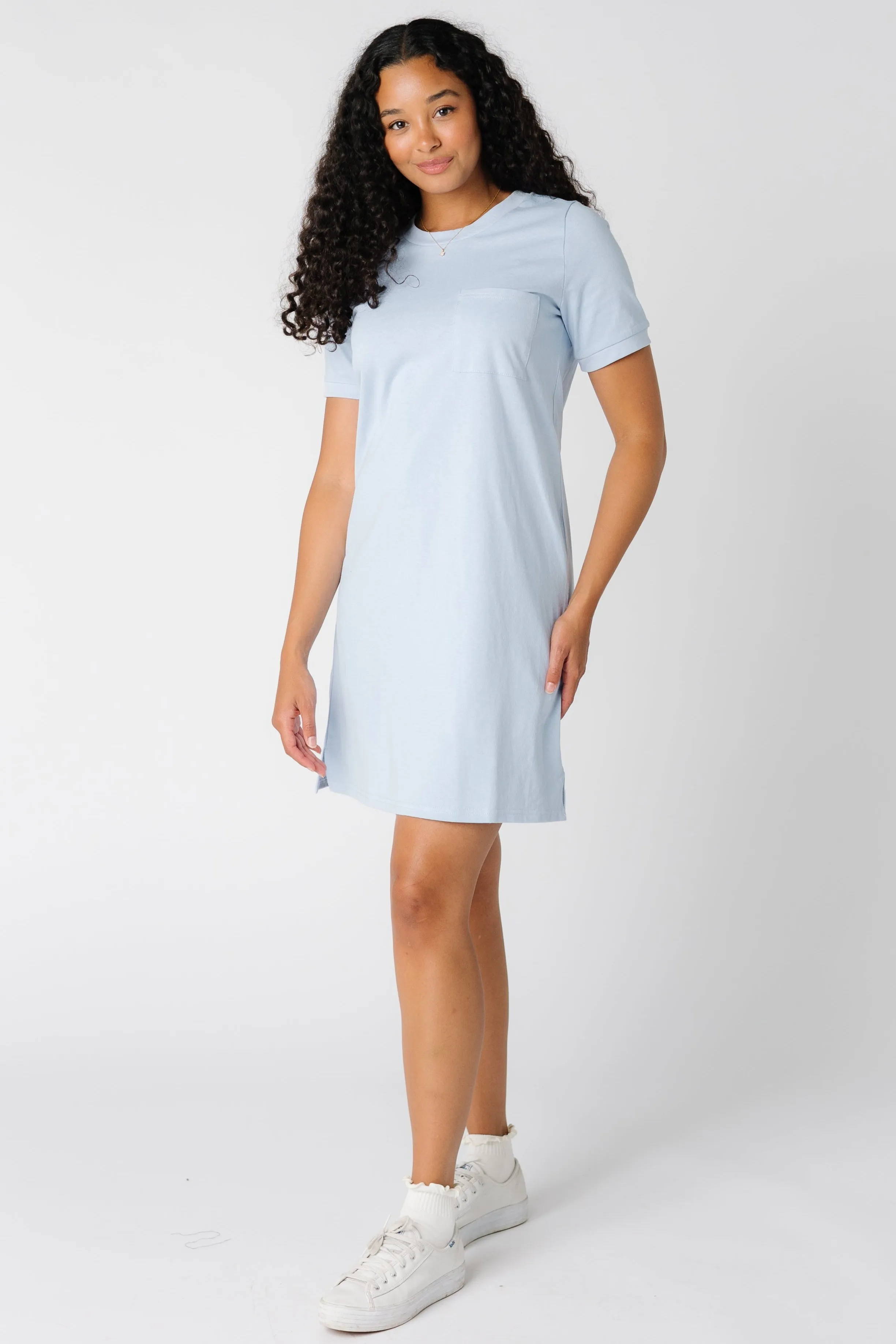 Robe T-shirt décontractée Brass & Roe - Bleu clair