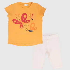 Pyjama sans manches à motifs papillons