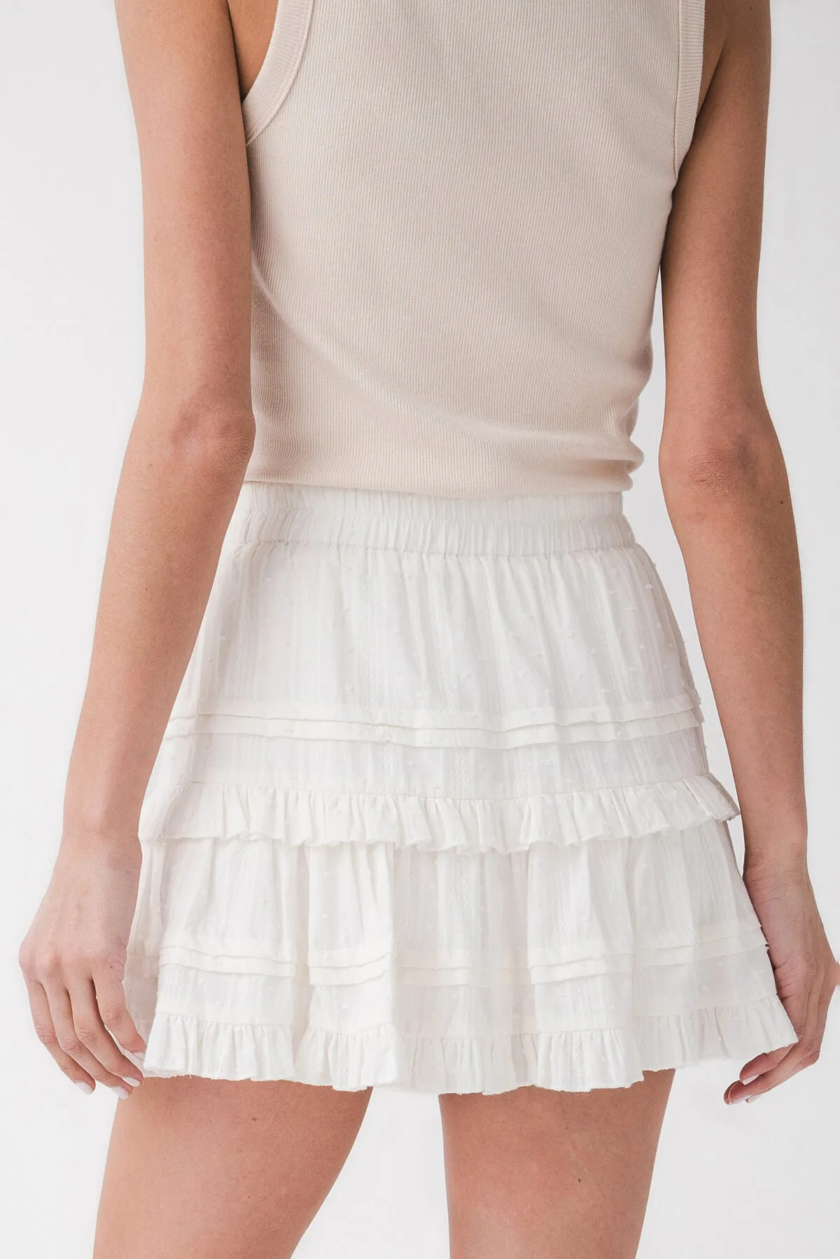 By Together Nella Jupe-Short Mini à Volants