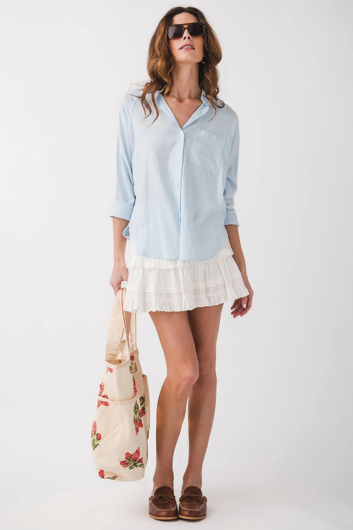 By Together Nella Jupe-Short Mini à Volants