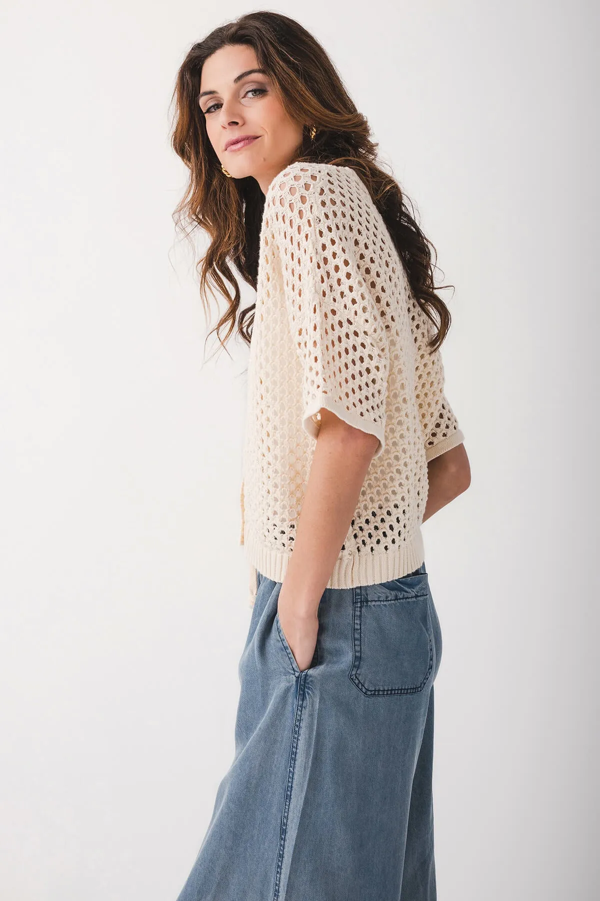 Cardigan ouvert en tricot Together Reid