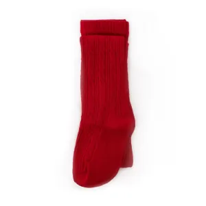 Collants en Côtelé - Rouge Véritable par Little Stocking Co.