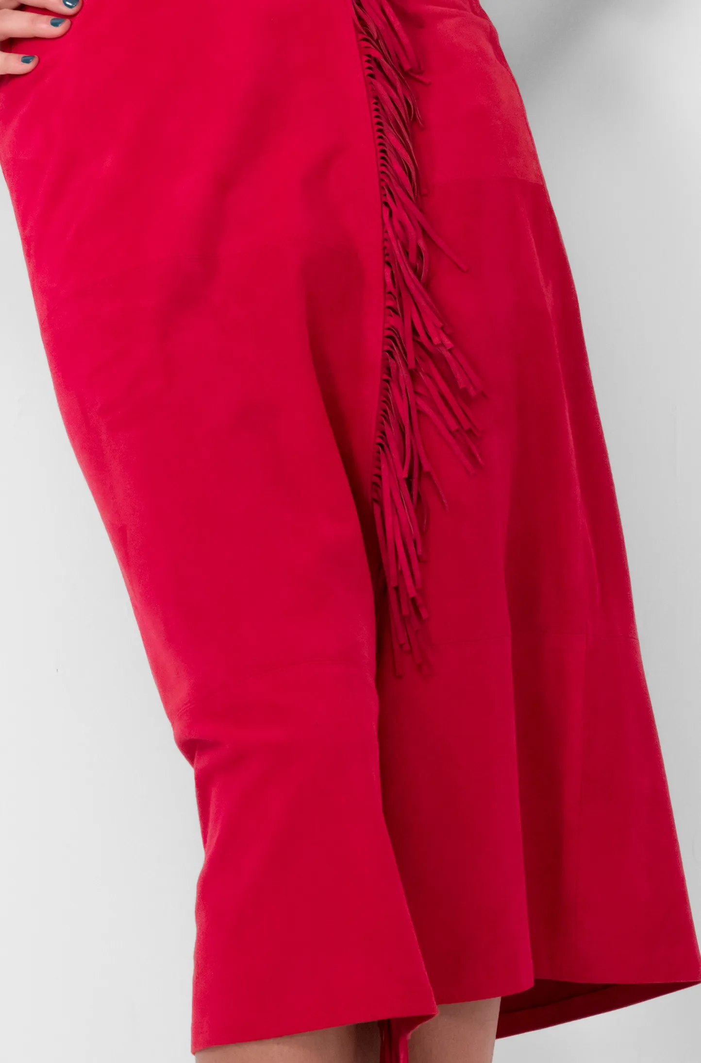 Jupe Calgary en suédine fuchsia