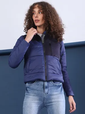 Veste bomber décontractée élégante à motifs colorés pour femmes Campus Sutra