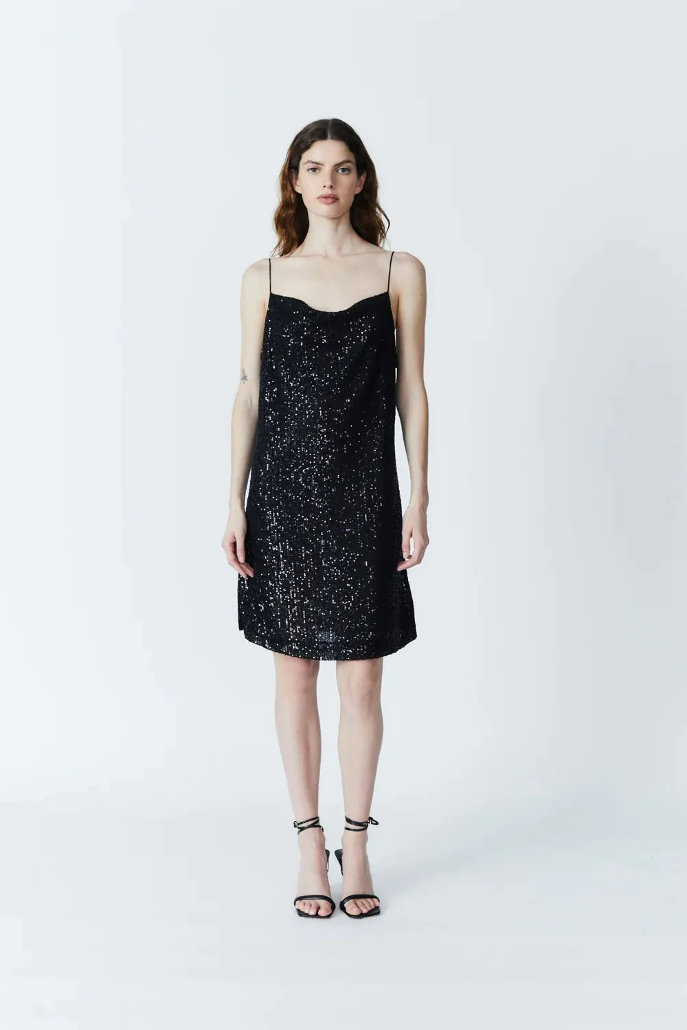 Robe à décalage Carson Sequin