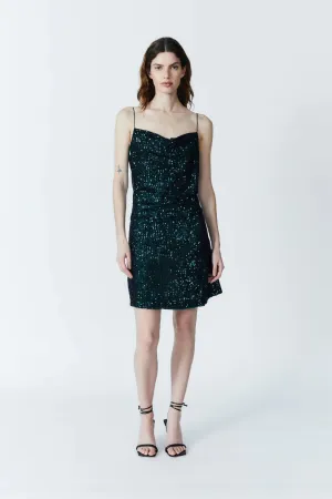 Robe à décalage Carson Sequin