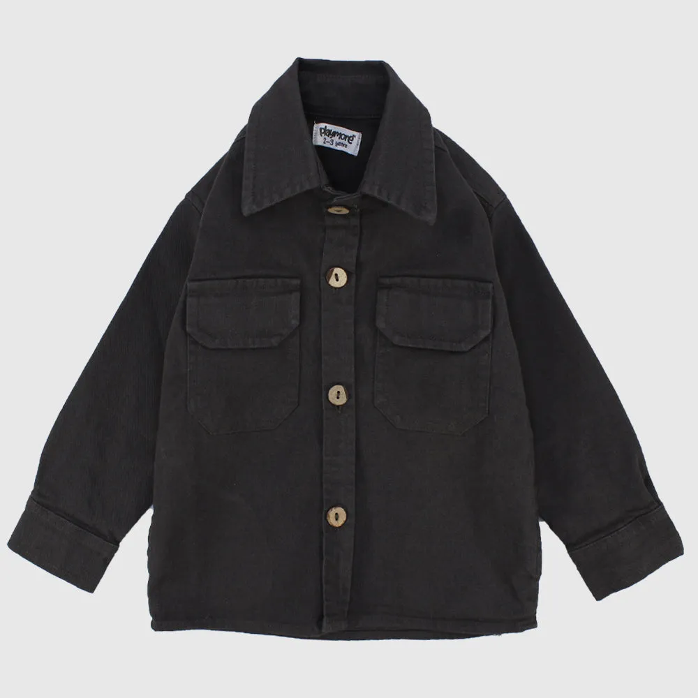 Chemise longue en charbon
