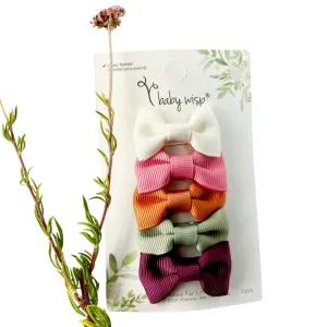 Charlotte Bows sur Snap Clips Lot de 5 - Fruits Roses par Baby Wisp
