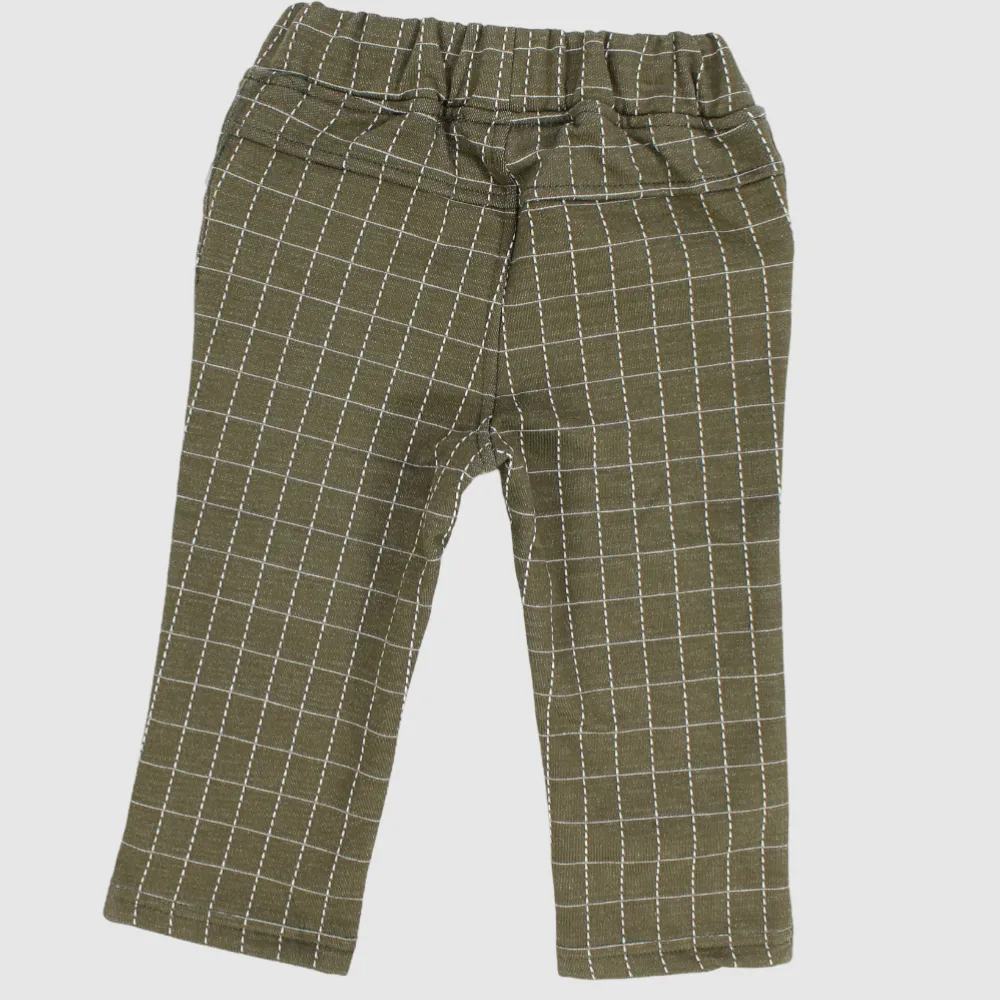 Pantalon confortable à carreaux