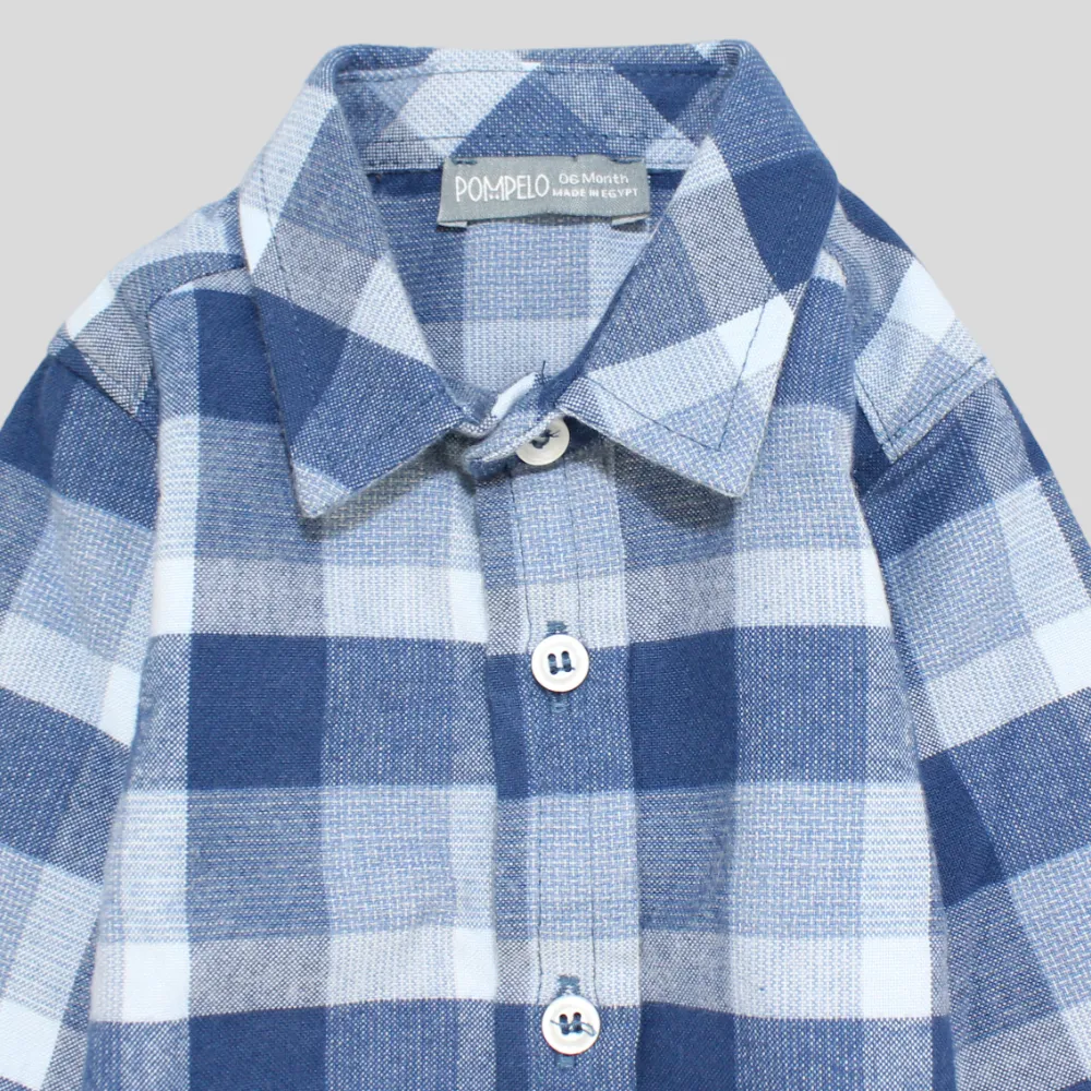 Chemise à carreaux à manches longues