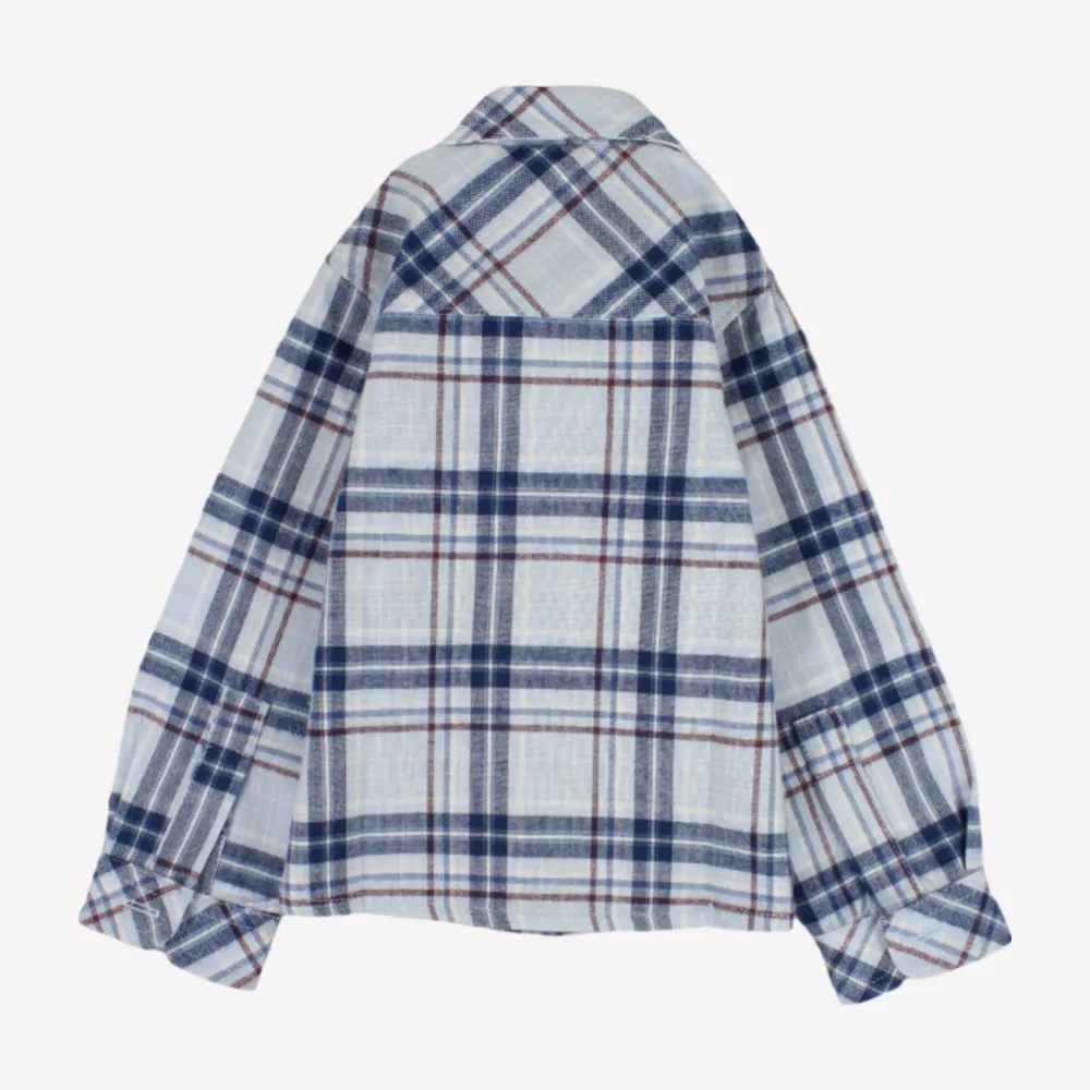 Chemise à carreaux à manches longues